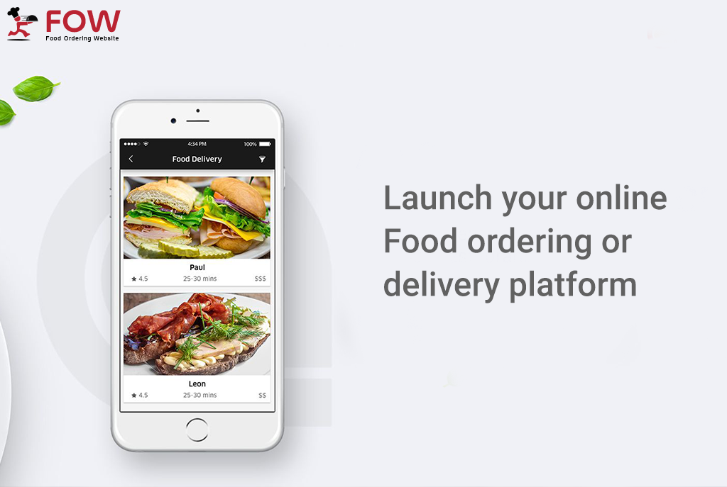 launch your online Food ordering or delivery platform