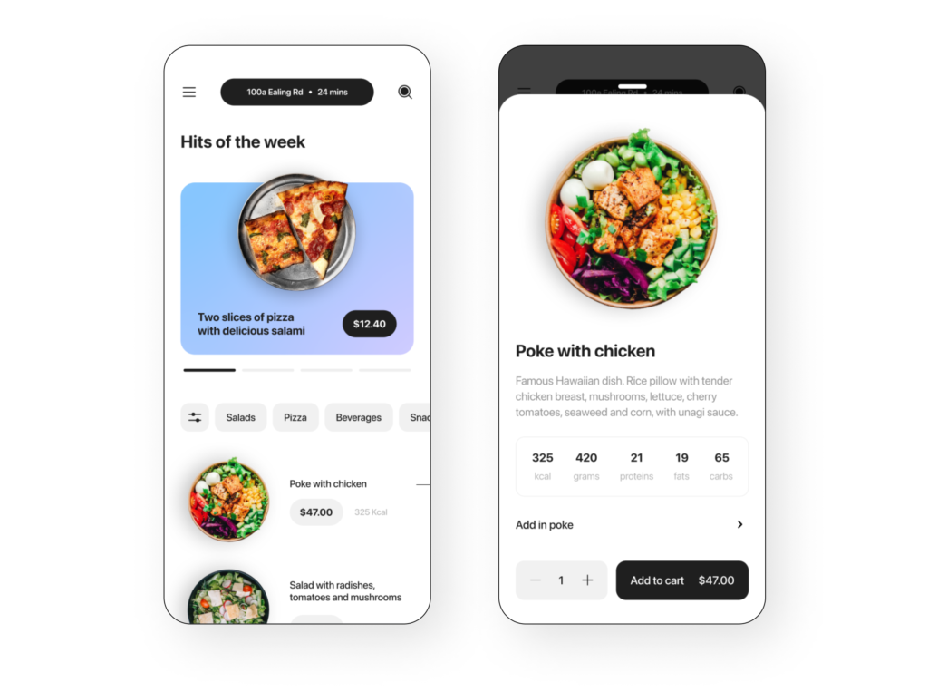 Online Food Ordering Marketplace - Marketplace Restaurant App Mockup